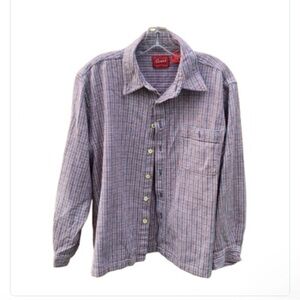 Summit Button Down Shirt Blue And Red Size XL Cotton